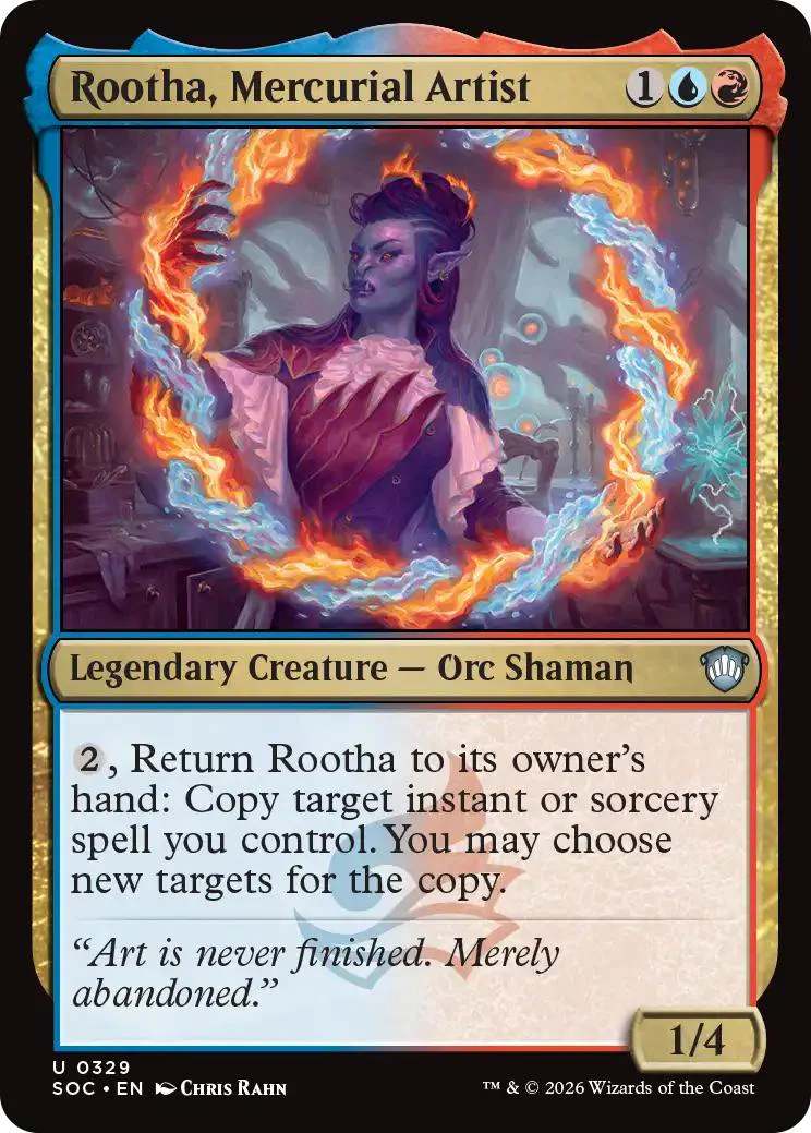 Rootha, Mercurial Artist [329] [Secrets of Strixhaven: Commander] [Non-Foil]