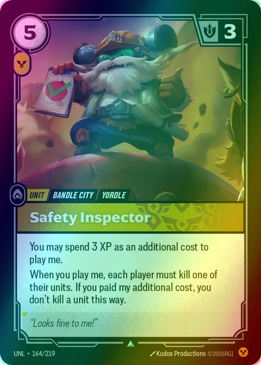 Safety Inspector - 164/219 [Unleashed] [Foil]