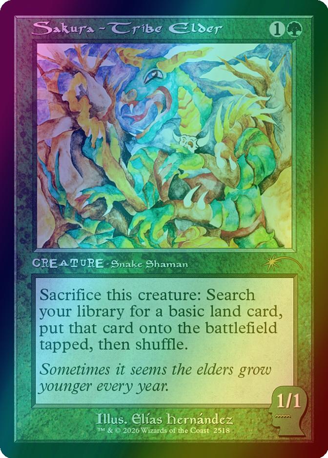 Sakura-Tribe Elder [2518] [Retro Frame] [Brain Dead: New Earth Mentality] [Secret Lair Drop] [Foil]