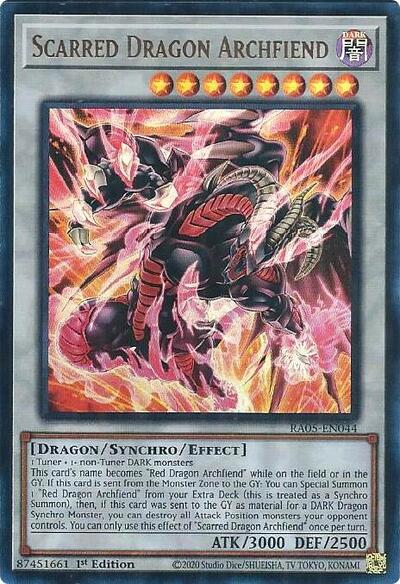 Scarred Dragon Archfiend - RA05-EN044 - Ultra Rare - 1st Edition