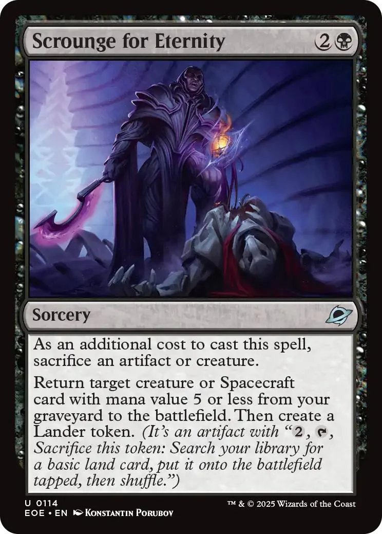 Scrounge for Eternity [114] [Edge of Eternities] [Non-Foil]
