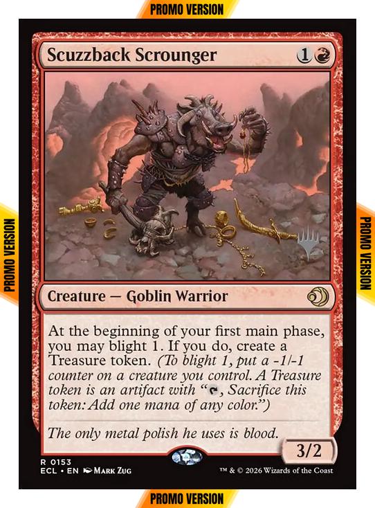 Scuzzback Scrounger [153p] [Promo Pack] [Lorwyn Eclipsed: Promos] [Non-Foil]