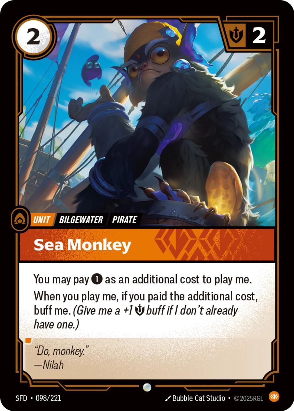 Sea Monkey - 098/221 [Spiritforged] [Non-Foil]