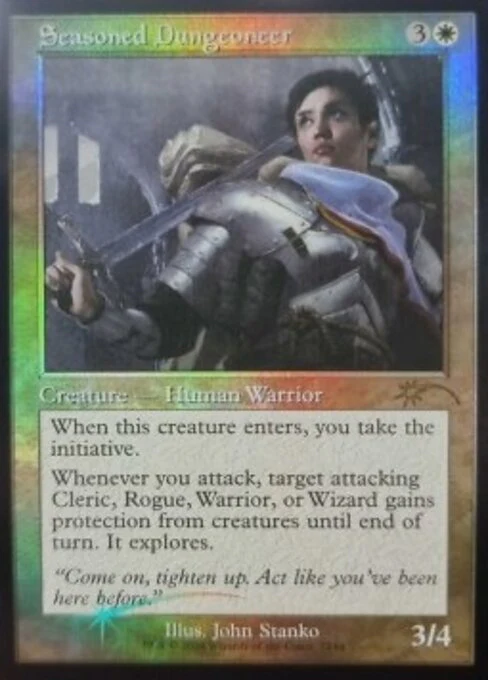 Seasoned Dungeoneer [7144] [Retro Frame] [Handsome Humans] [Secret Lair Drop] [Foil]