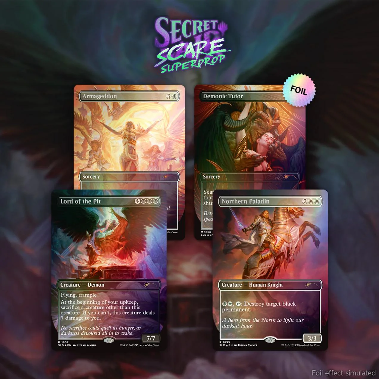 Secret Lair Drop Series - Secret Lair Drop Series - Artist Series:  Kieran Yanner - Rainbow Foil Edition