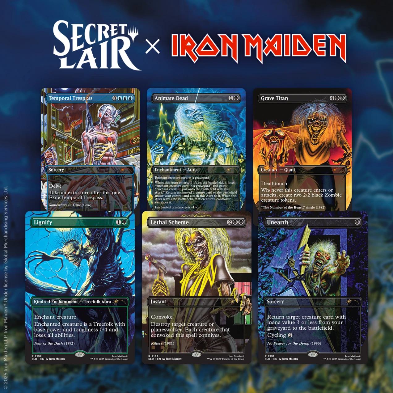 Secret Lair Drop Series - Secret Lair x Iron Maiden: Album Art