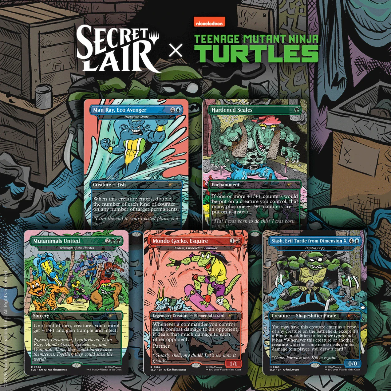 Secret Lair Drop Series - Secret Lair x Teenage Mutant Ninja Turtles: The Mighty Mutanimals