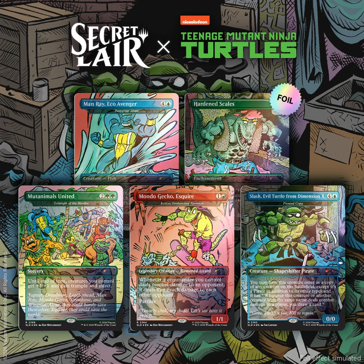Secret Lair Drop Series - Secret Lair x Teenage Mutant Ninja Turtles: The Mighty Mutanimals - Foil Edition