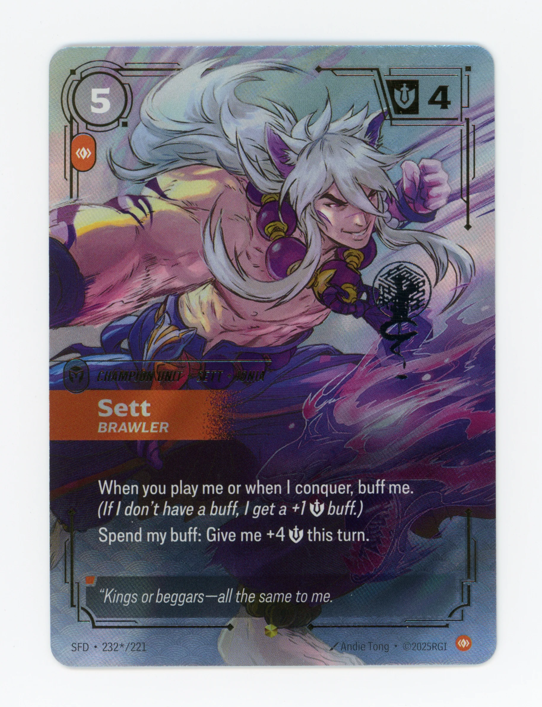 Sett - Brawler — Signature|Foil — ID 16819