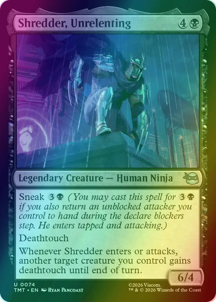 Shredder, Unrelenting [74] [Teenage Mutant Ninja Turtles] [Foil]