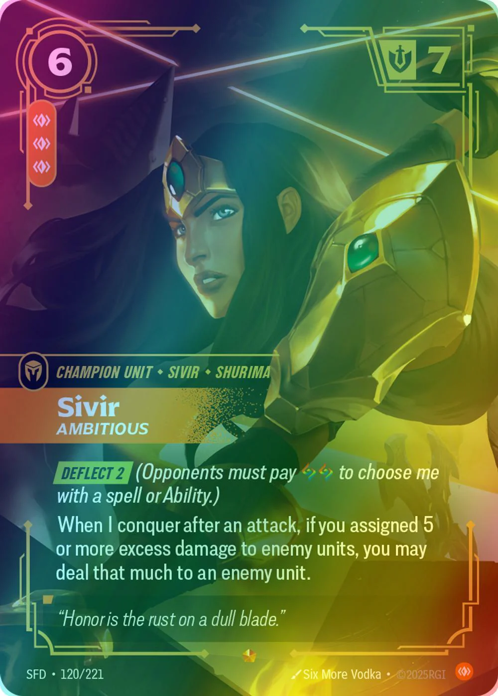 Sivir - Ambitious - 120/221 [Spiritforged] [Foil]