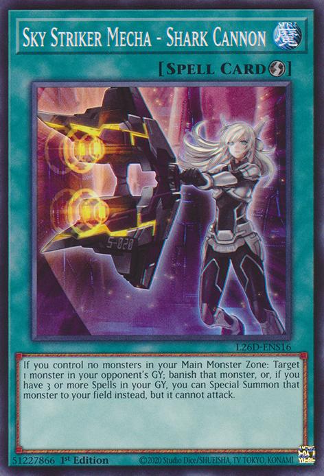 Sky Striker Mecha - Shark Cannon - L26D-ENS16 - Common - 1st Edition