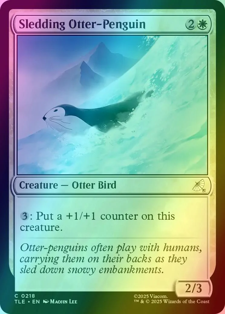 Sledding Otter-Penguin [218] [Avatar: The Last Airbender Eternal] [Foil]