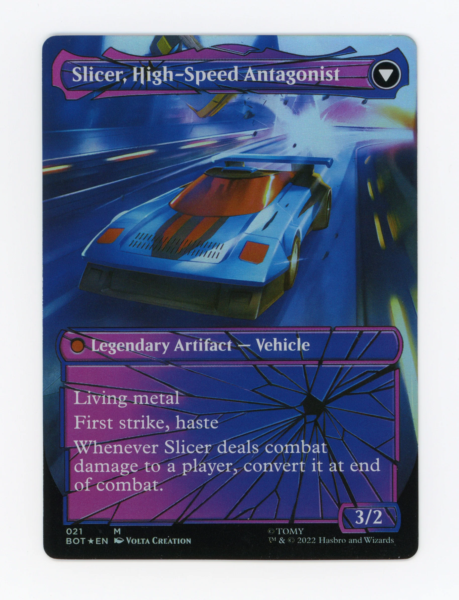 Slicer, Hired Muscle // Slicer, High-Speed Antagonist — Borderless|Shattered Glass|Foil — ID 17754 - Image 2