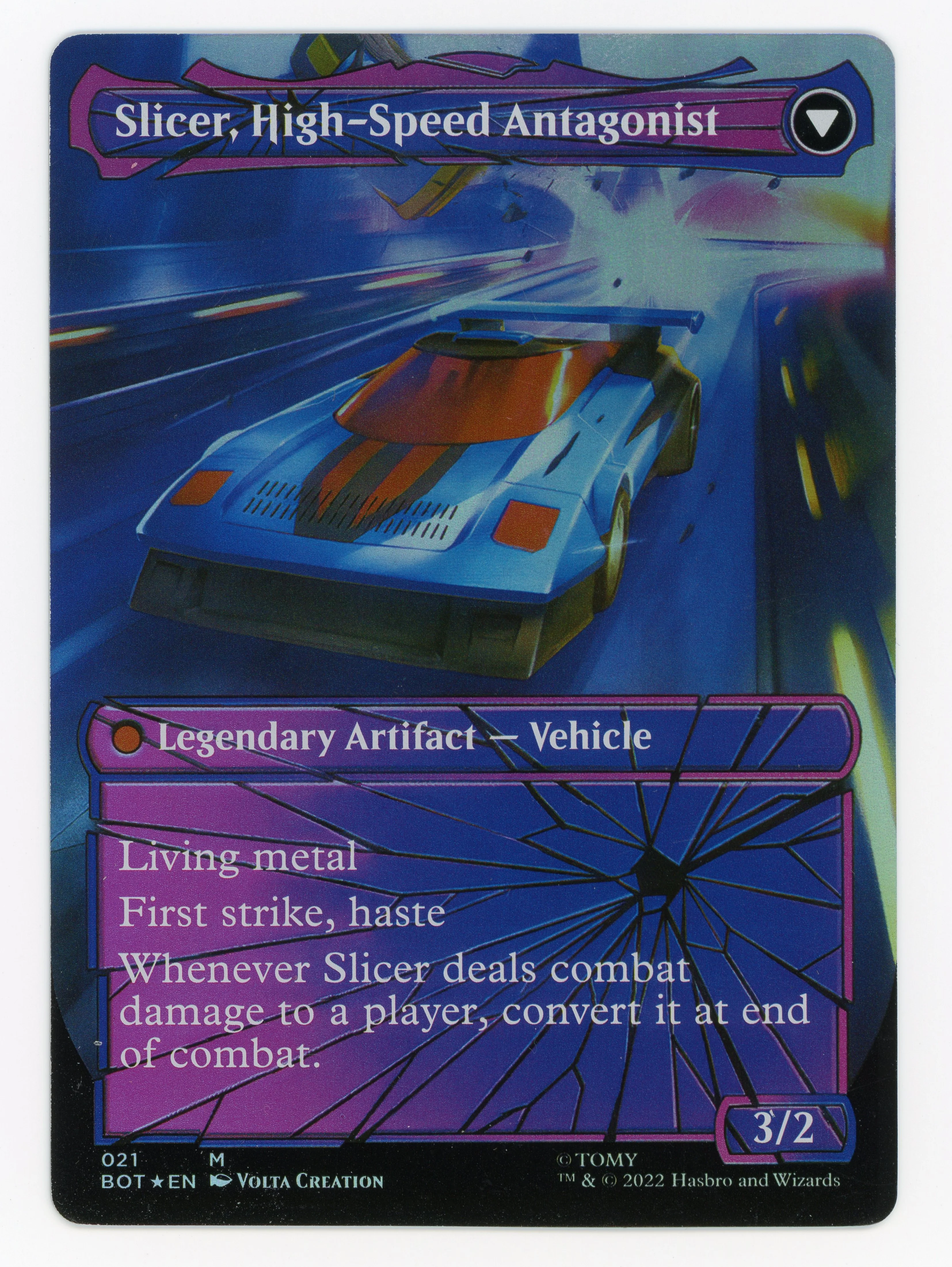 Slicer, Hired Muscle // Slicer, High-Speed Antagonist — Borderless|Shattered Glass|Foil — Scan 16040 - Image 2