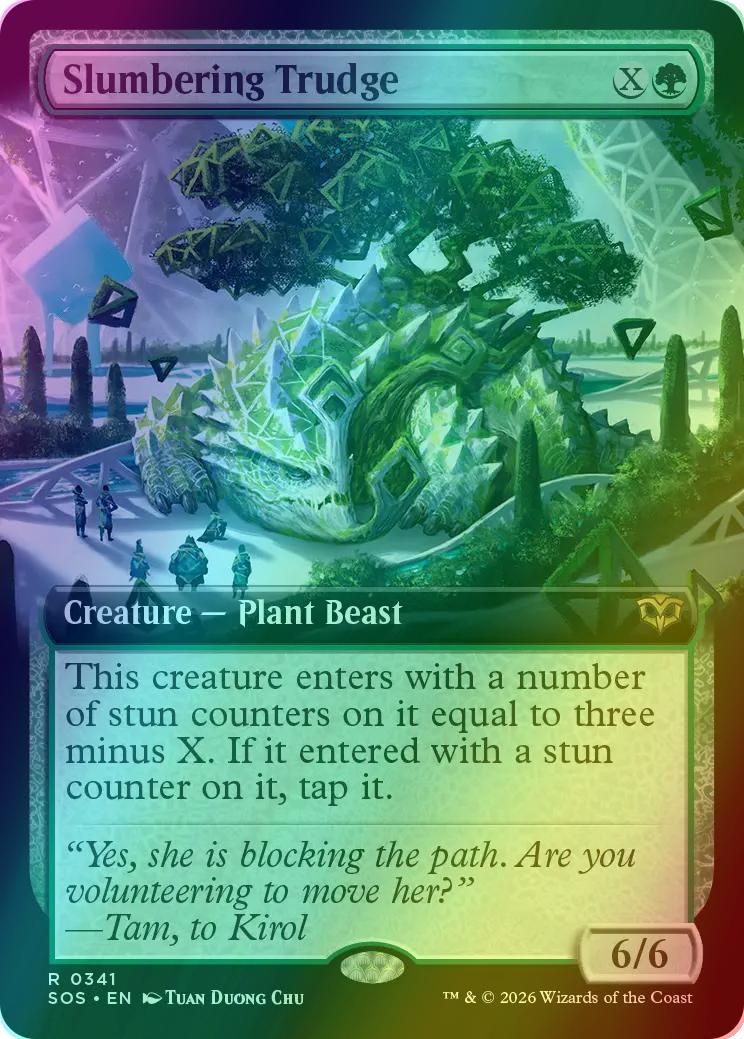Slumbering Trudge [341] [Extended Art] [Secrets of Strixhaven] [Foil]