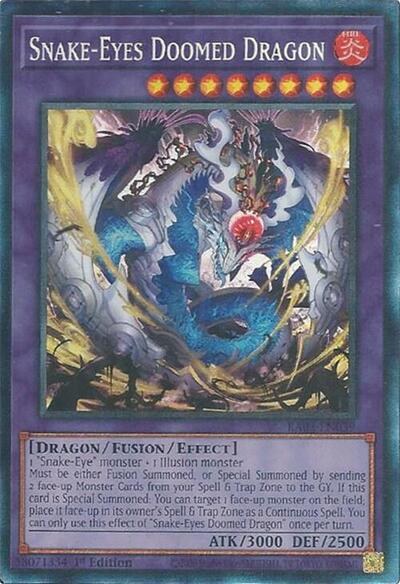 Snake-Eyes Doomed Dragon - RA05-EN039 - Collector's Rare - 1st Edition