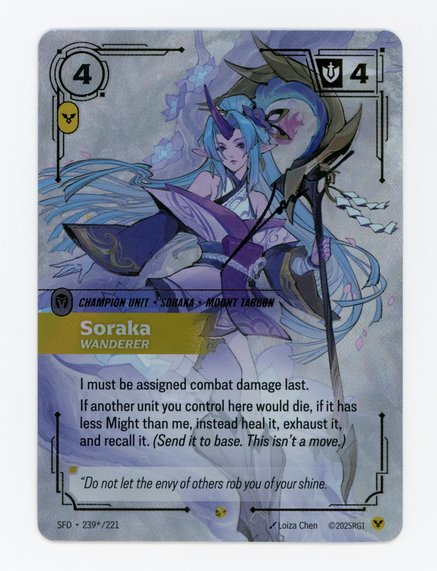 Soraka - Wanderer — Signature|Foil — ID 17427
