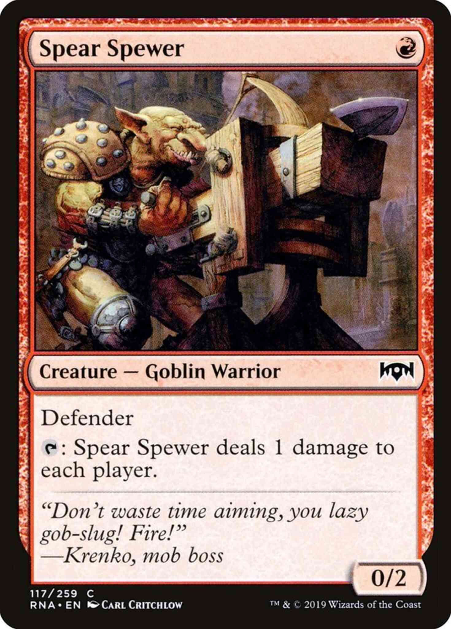 Spear Spewer [117] [Ravnica Allegiance] [Non-Foil]