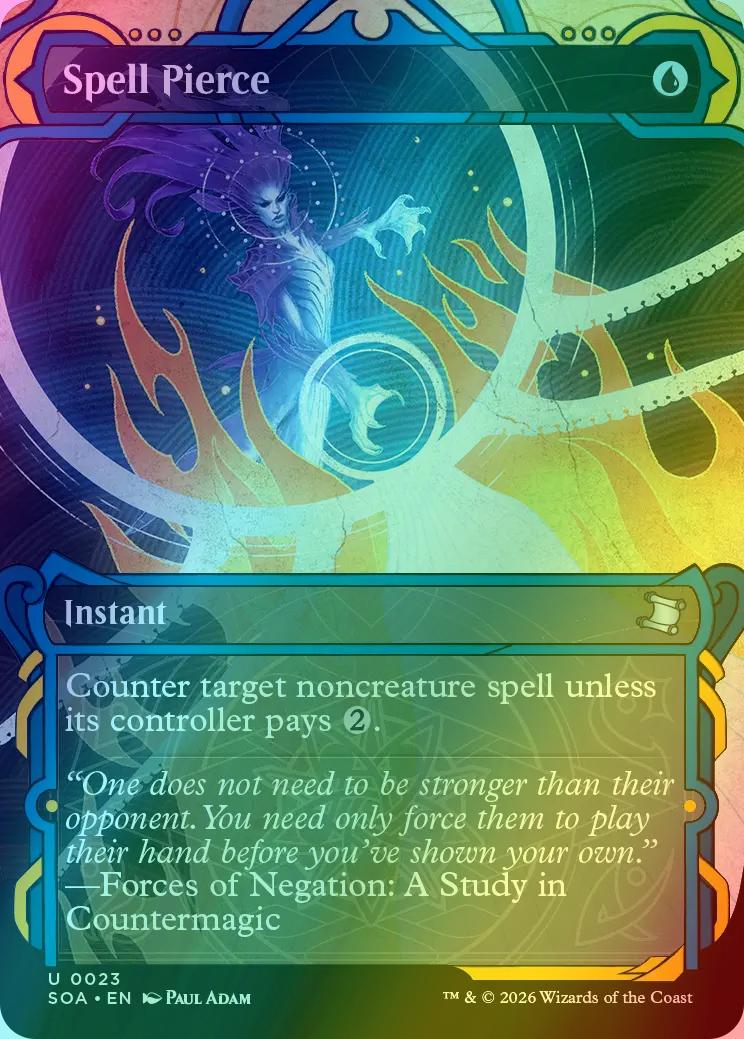 Spell Pierce [23] [Showcase] [Secrets of Strixhaven: Mystical Archive] [Foil]