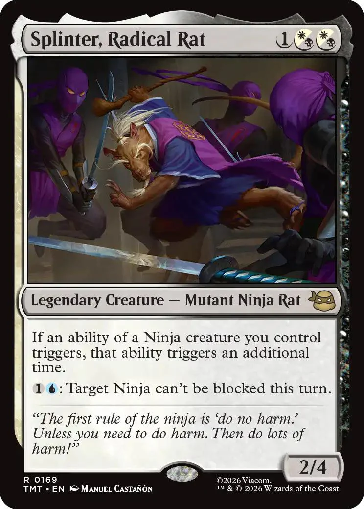Splinter, Radical Rat [169] [Teenage Mutant Ninja Turtles] [Non-Foil]