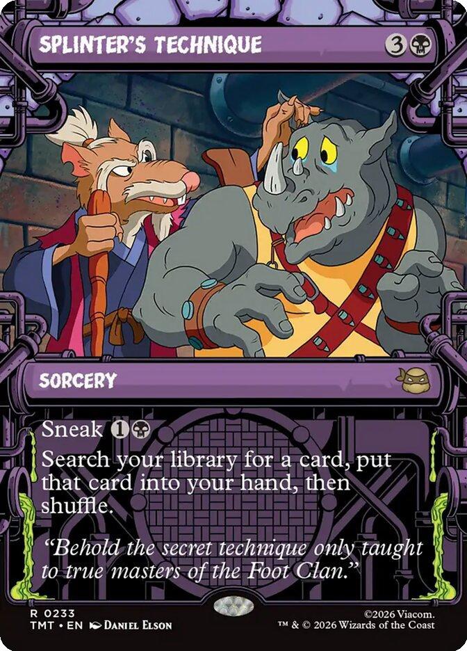 Splinter's Technique [233] [Sewer Frame] [Teenage Mutant Ninja Turtles] [Non-Foil]