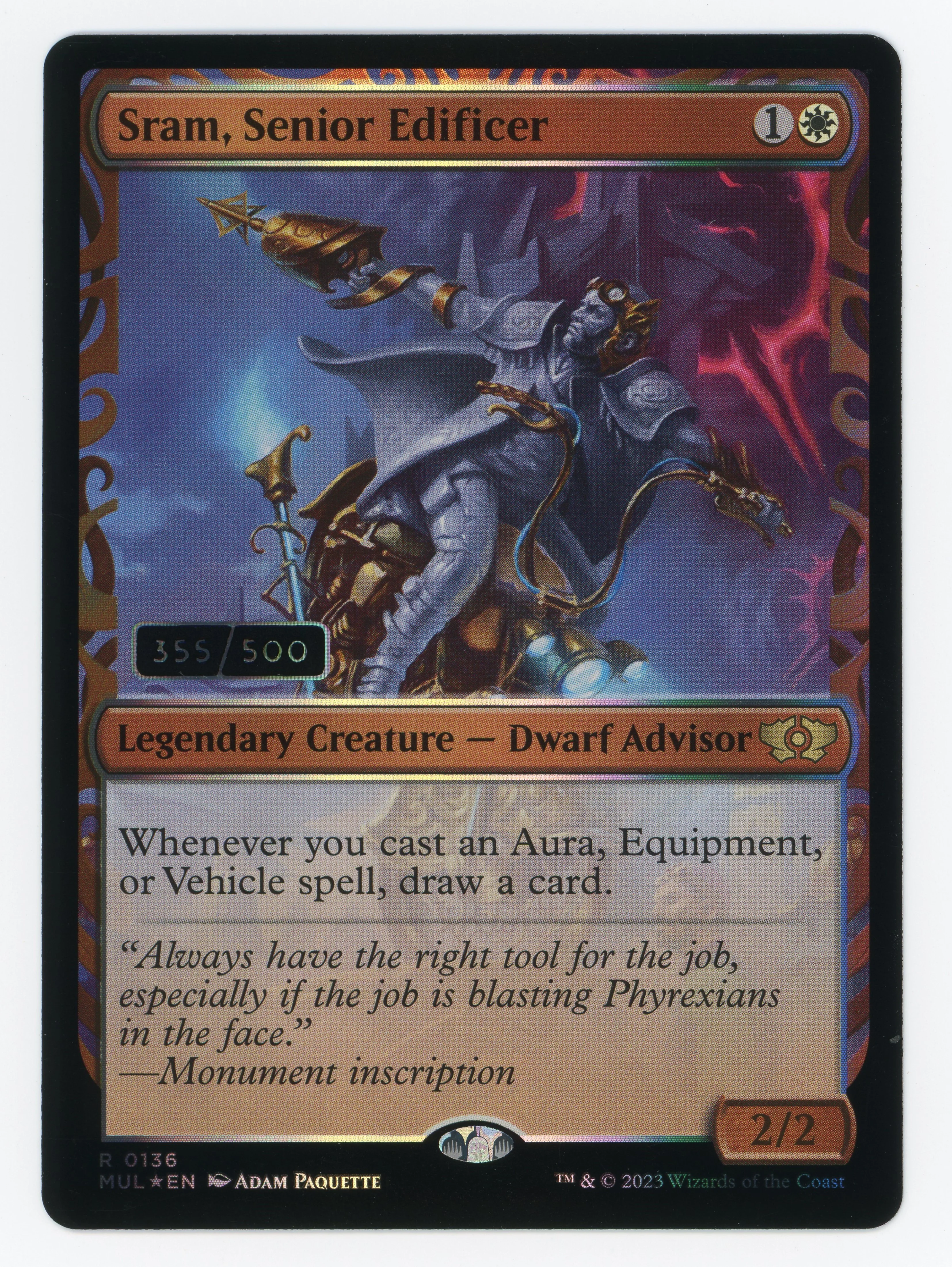 Sram, Senior Edificer — Serial Numbered|355/500|Planar Showcase|Foil — ID 16199