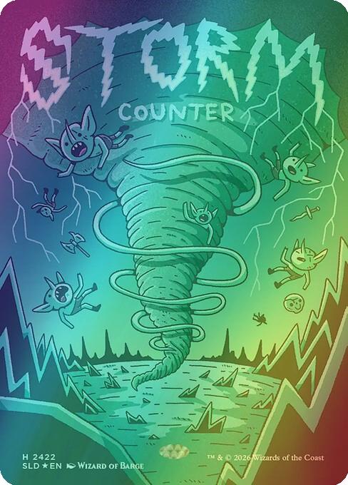 Storm Counter [2422] [Borderless] [Goblin Storm] [Secret Lair Drop] [Foil]