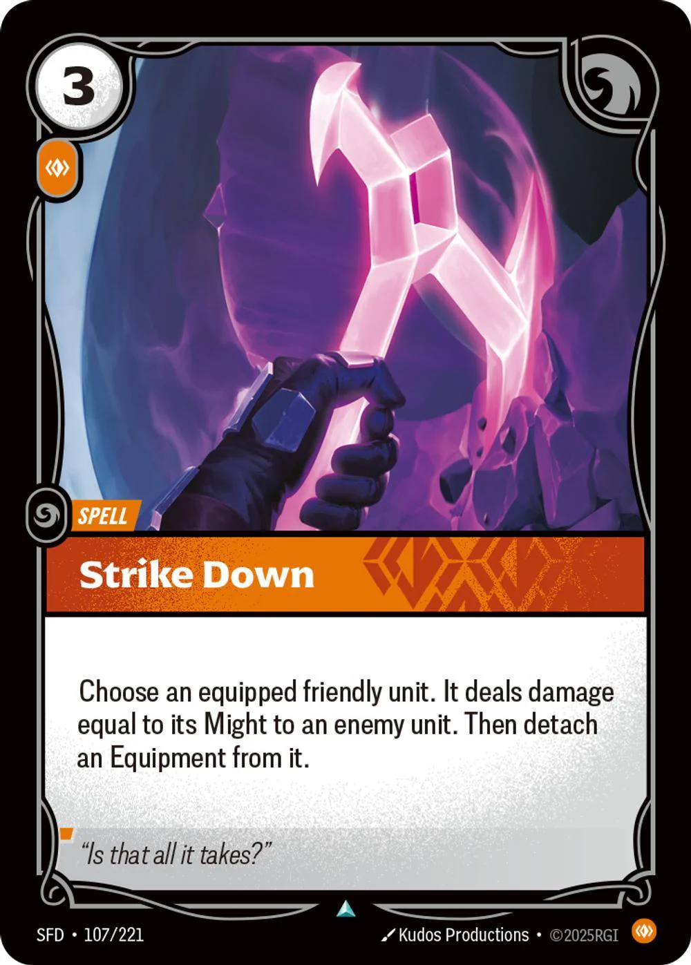 Strike Down - 107/221 [Spiritforged] [Non-Foil]
