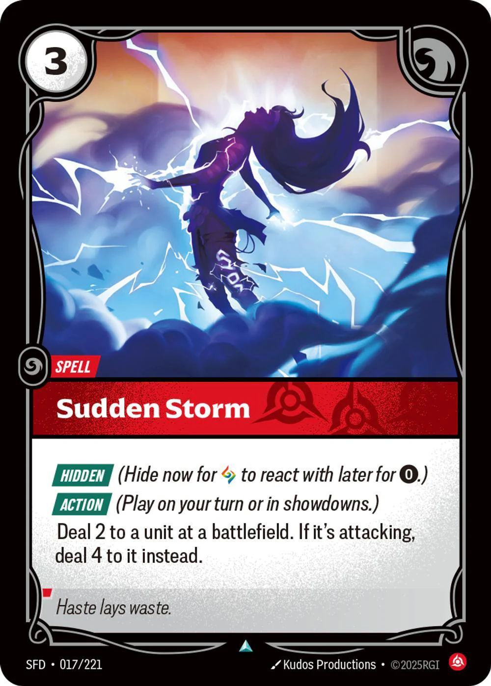 Sudden Storm - 017/221 [Spiritforged] [Non-Foil]