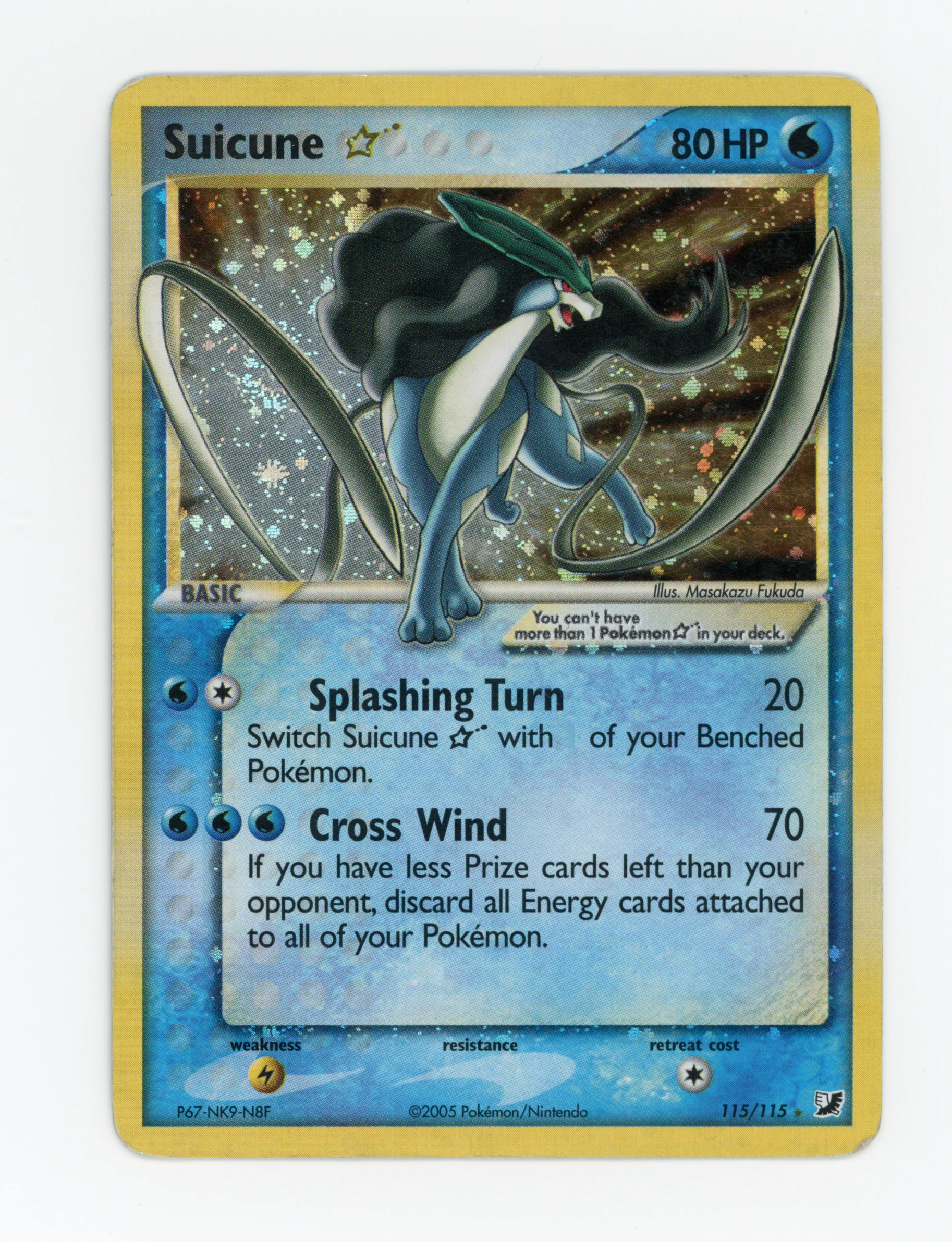 Suicune Star — Damaged|Rare Holo|Holo — ID 16820