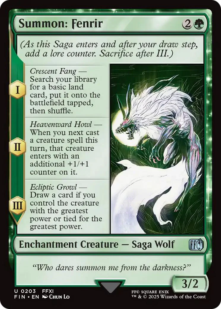 Summon: Fenrir [203] [FINAL FANTASY] [Non-Foil]