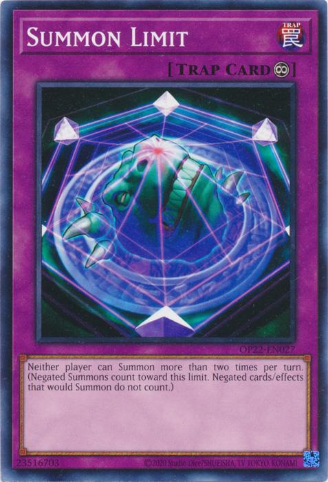 Summon Limit - OP22-EN027 - Common - Unlimited