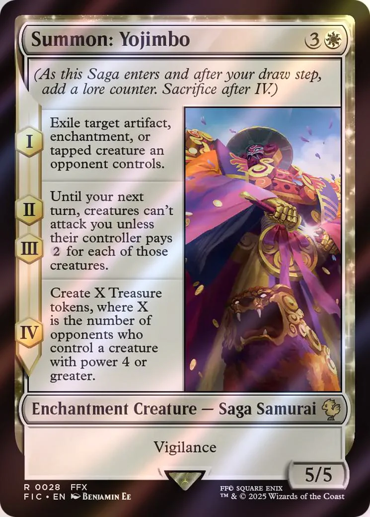 Summon: Yojimbo [28] [FINAL FANTASY: Commander] [Surge Foil]