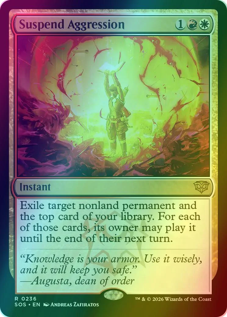 Suspend Aggression [236] [Secrets of Strixhaven] [Foil]