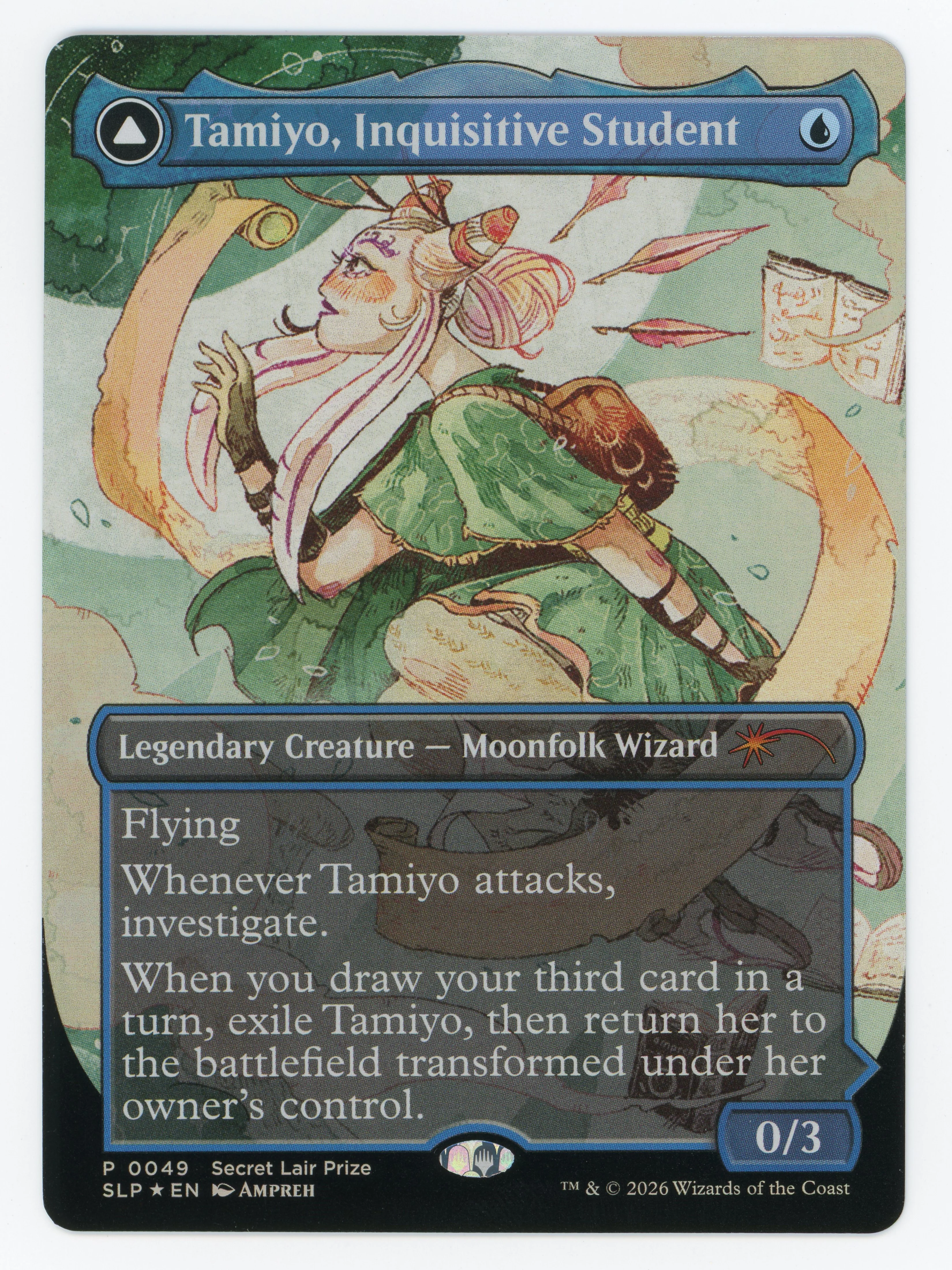 Tamiyo, Inquisitive Student // Tamiyo, Seasoned Scholar - Foil - Scan 15311
