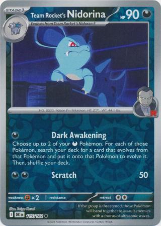 Team Rocket's Nidorina - 115/182 - Common [sv10-115] [Reverse Holo]