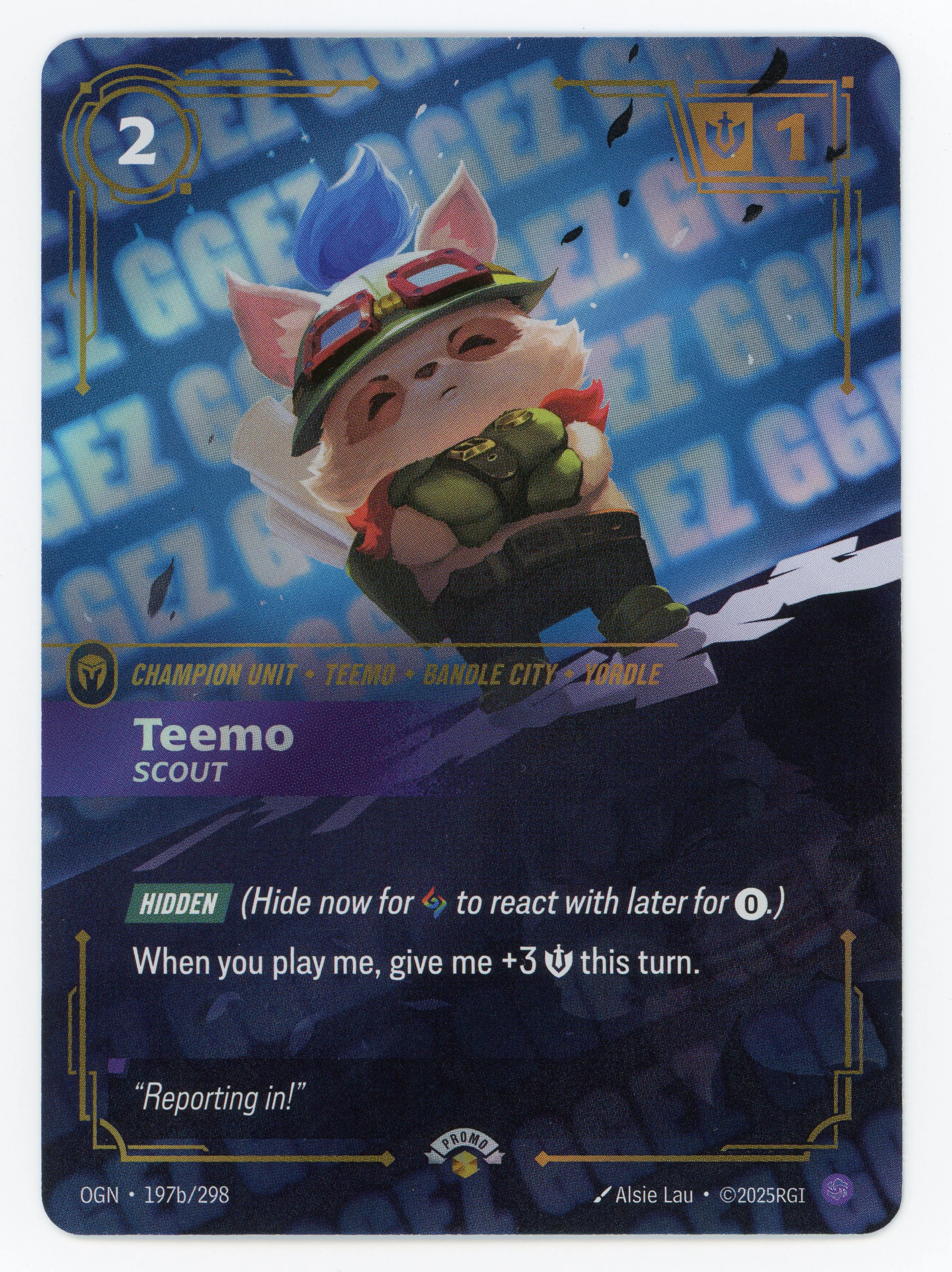 Teemo - Scout - GG EZ - 197b/298 - Foil - Scan 15390