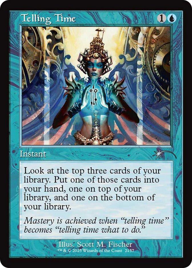 Telling Time [2157] [Retro Frame] [Dandân Deck] [Secret Lair Drop] [Non-Foil]