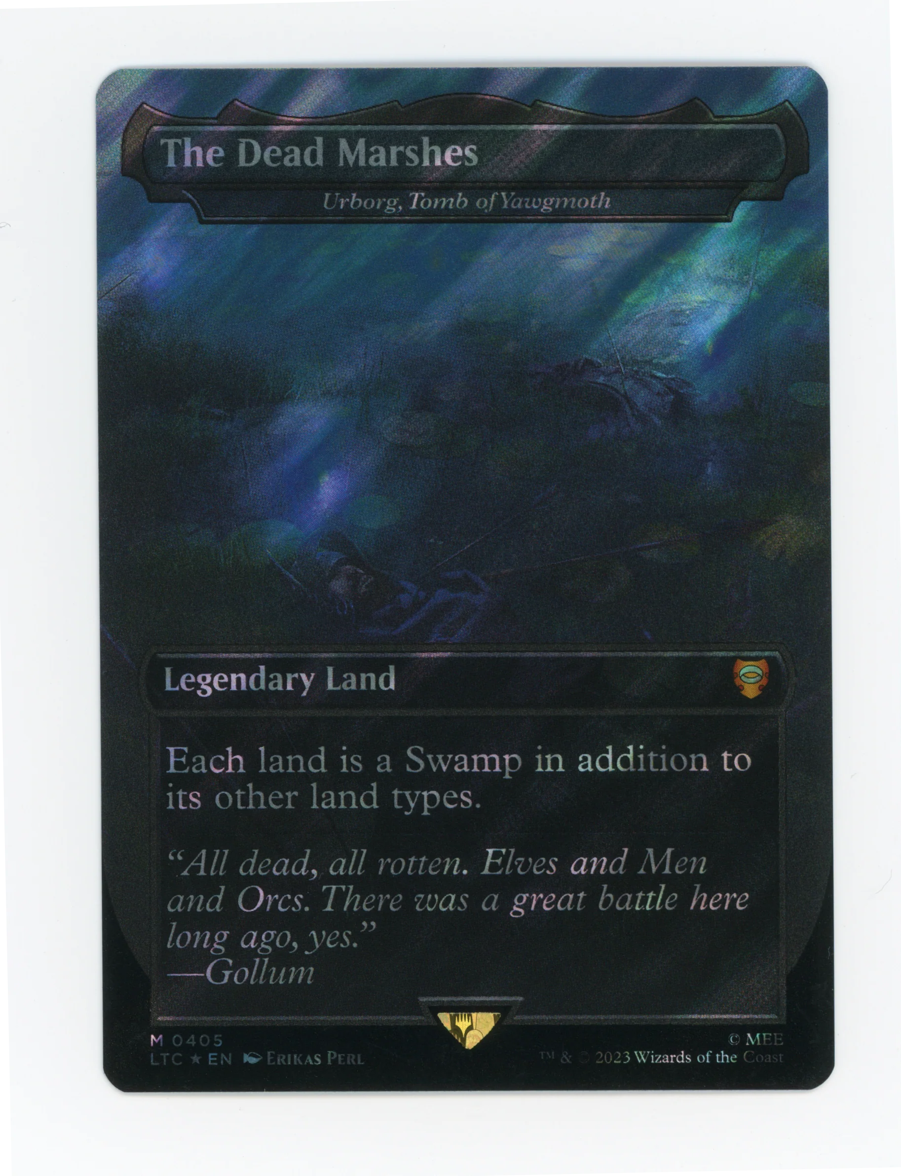 The Dead Marshes - Urborg, Tomb of Yawgmoth — Borderless|Realms and Relics|Surge Foil — ID 16584