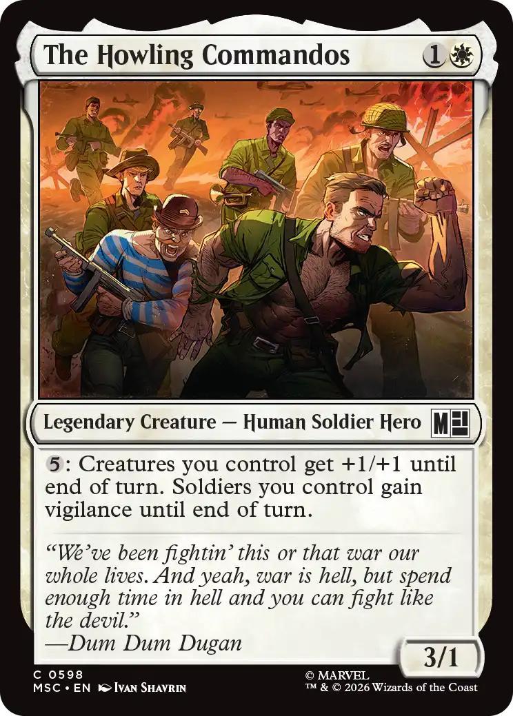 The Howling Commandos [598] [Jumpstart] [Marvel Super Heroes: Commander] [Non-Foil]