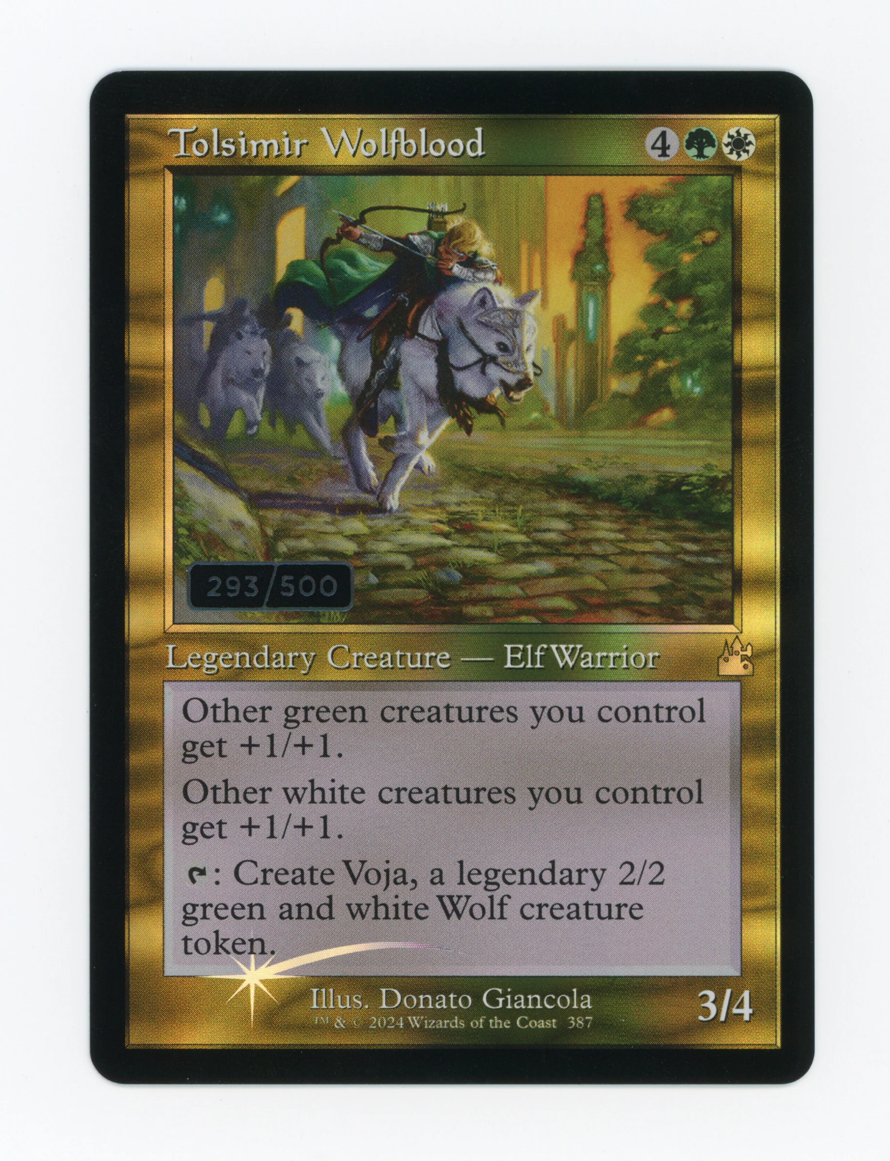 Tolsimir Wolfblood — Serial Numbered|293/500|Retro Frame|Foil — ID 17622