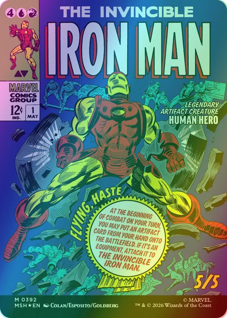 Tony Stark // The Invincible Iron Man [392] [Borderless] [Classic Comic] [Marvel Super Heroes] [Foil] - Image 2