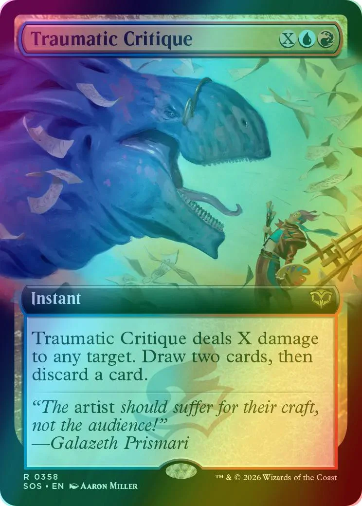 Traumatic Critique [358] [Extended Art] [Secrets of Strixhaven] [Foil]