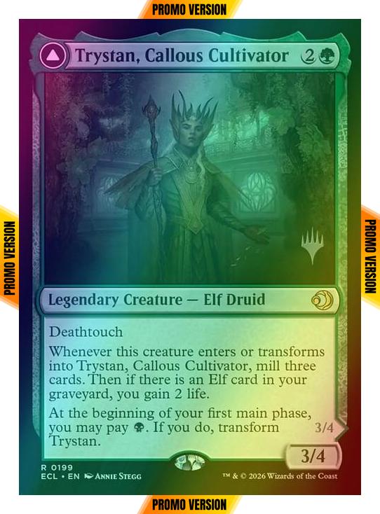 Trystan, Callous Cultivator // Trystan, Penitent Culler [199p] [Promo Pack] [Lorwyn Eclipsed: Promos] [Foil]