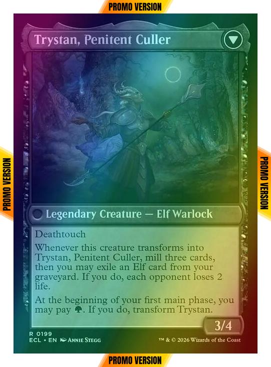 Trystan, Callous Cultivator // Trystan, Penitent Culler [199p] [Promo Pack] [Lorwyn Eclipsed: Promos] [Foil] - Image 2
