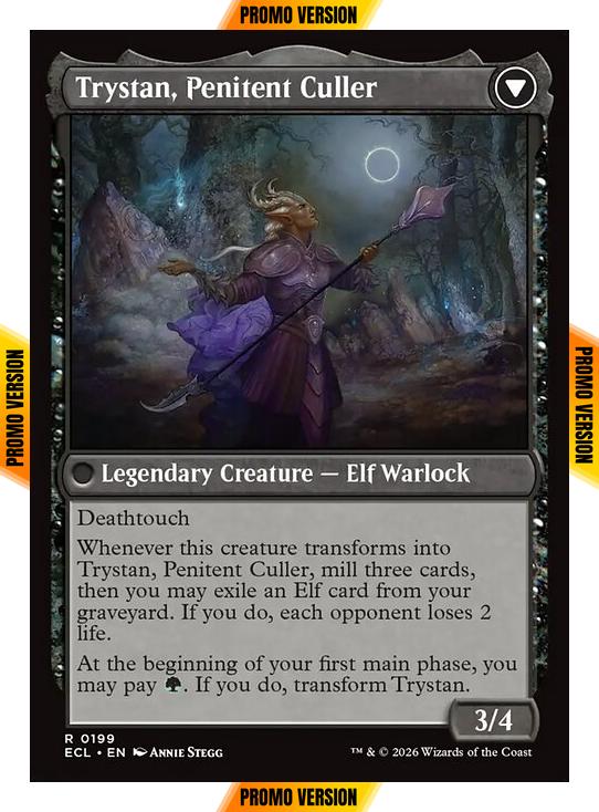 Trystan, Callous Cultivator // Trystan, Penitent Culler [199p] [Promo Pack] [Lorwyn Eclipsed: Promos] [Non-Foil] - Image 2