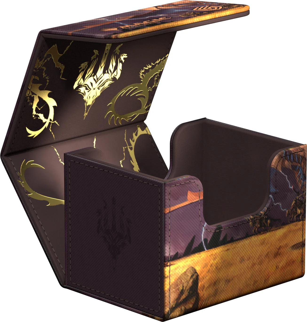 Ultimate Guard MTG Sidewinder Xenoskin Deck Case - 100+ - Tarkir: Dragonstorm - Ghostfire - Neriv, Heart of the Storm - Image 2