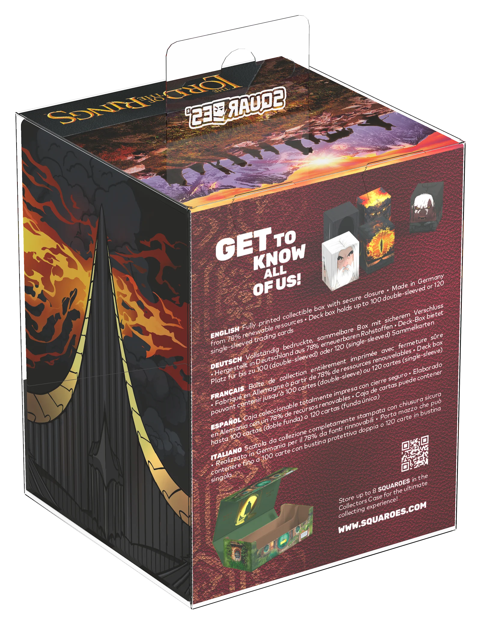 Ultimate Guard MTG Squaroes Deck Box - 100 - Lord of the Rings - Eye of Sauron - Image 2