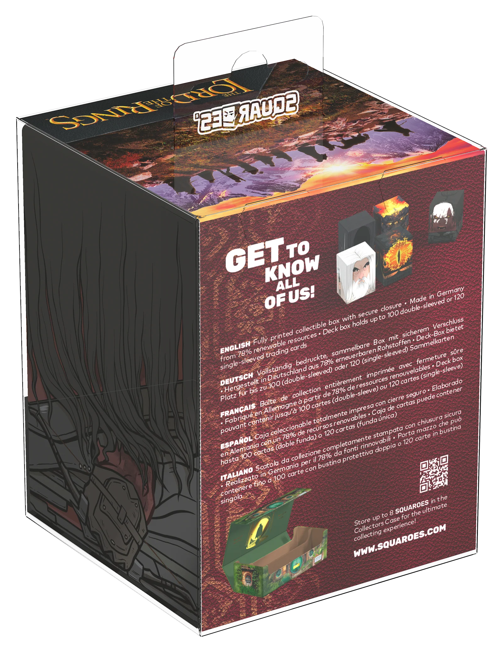 Ultimate Guard MTG Squaroes Deck Box - 100 - Lord of the Rings - Lurtz - Image 2